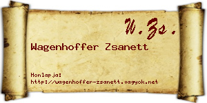 Wagenhoffer Zsanett névjegykártya