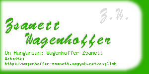 zsanett wagenhoffer business card